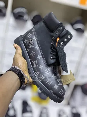 Half Painted Louis Vuitton Leather Timberland