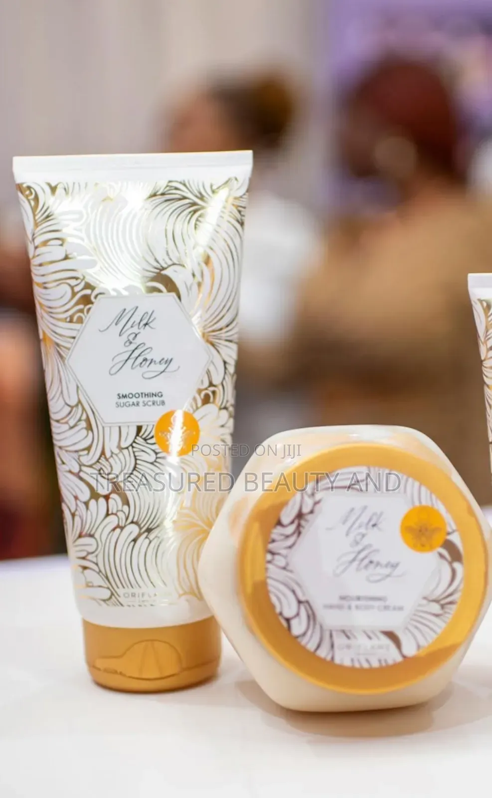 Milk And Honey Scrub And Cream.