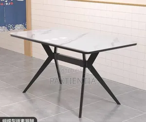 Marble Dining Table With Adjustable Legs.