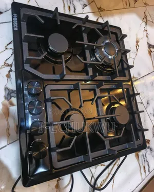 Original Bosch Built-in Luxury 4 Face Black Stainless Steel Gas Cooker