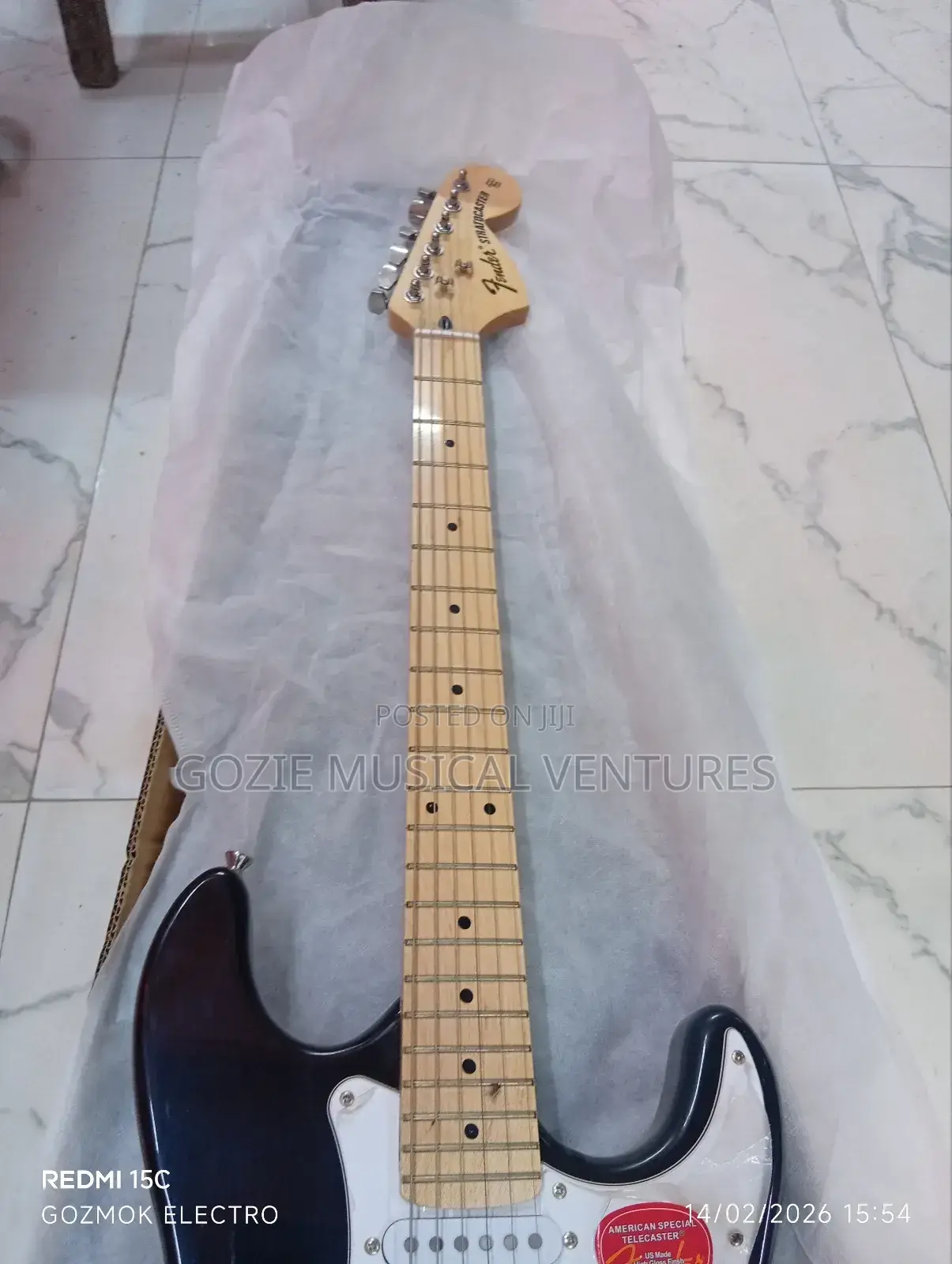 Fender Stratocaster Electric Lead Guitar Black Colour