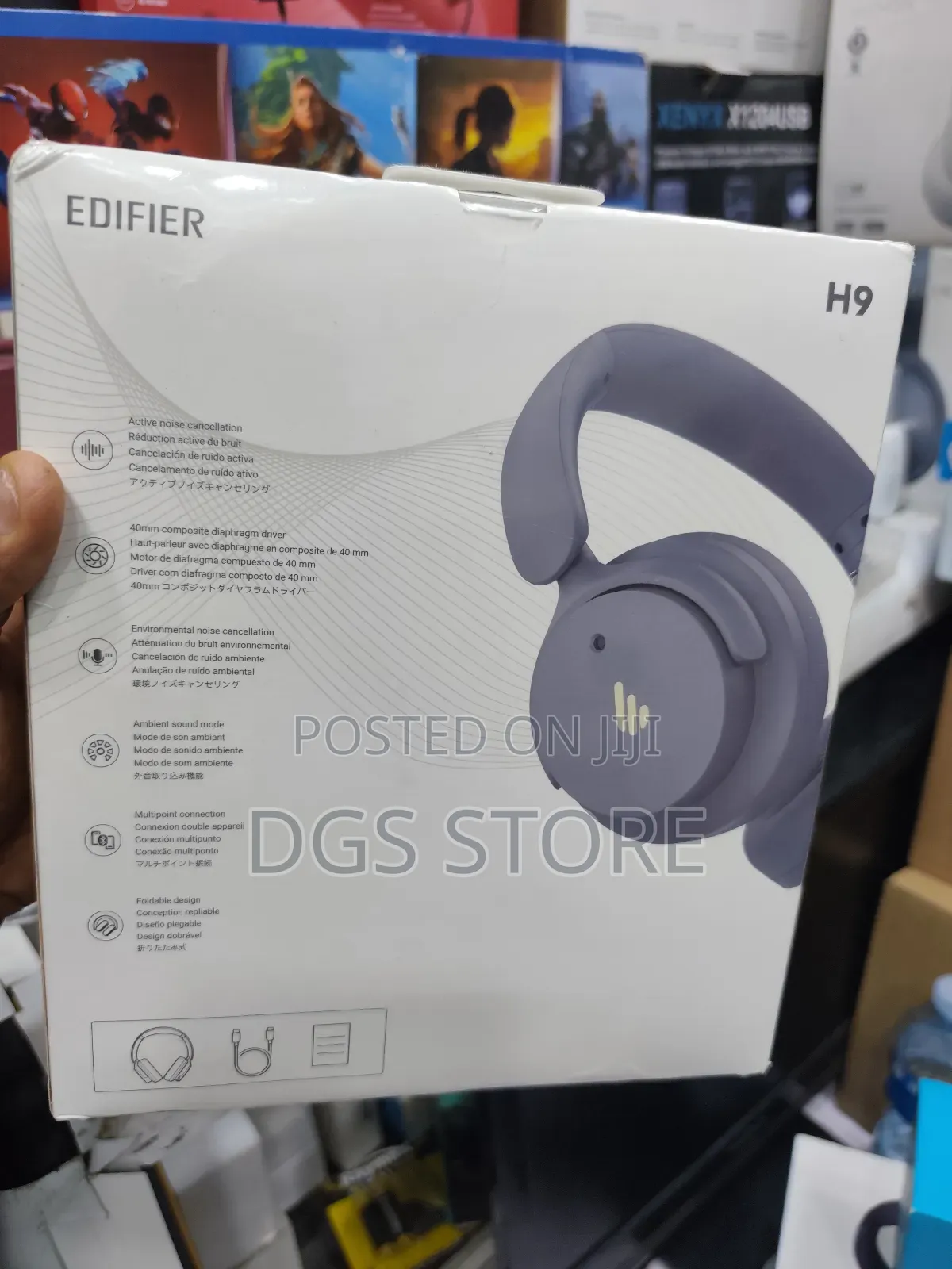 Edifier H9 Hybrid Active Noise Cancelling Bluetooth Headphone