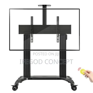 Motorize Height Adjustable Large Display Mobile Cart