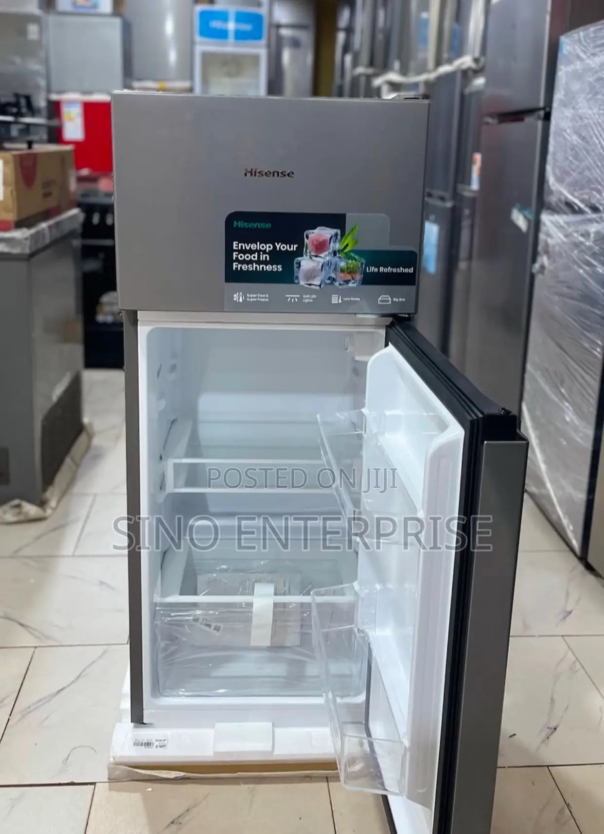Hisense Double Door Fridge Ref 200dr - 154litres