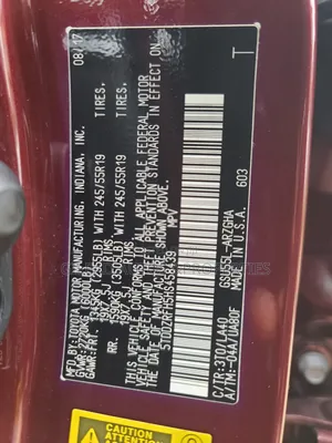 Toyota Highlander Limited 4x4 V6 (3.5L 6cyl 8A) 2018 Red