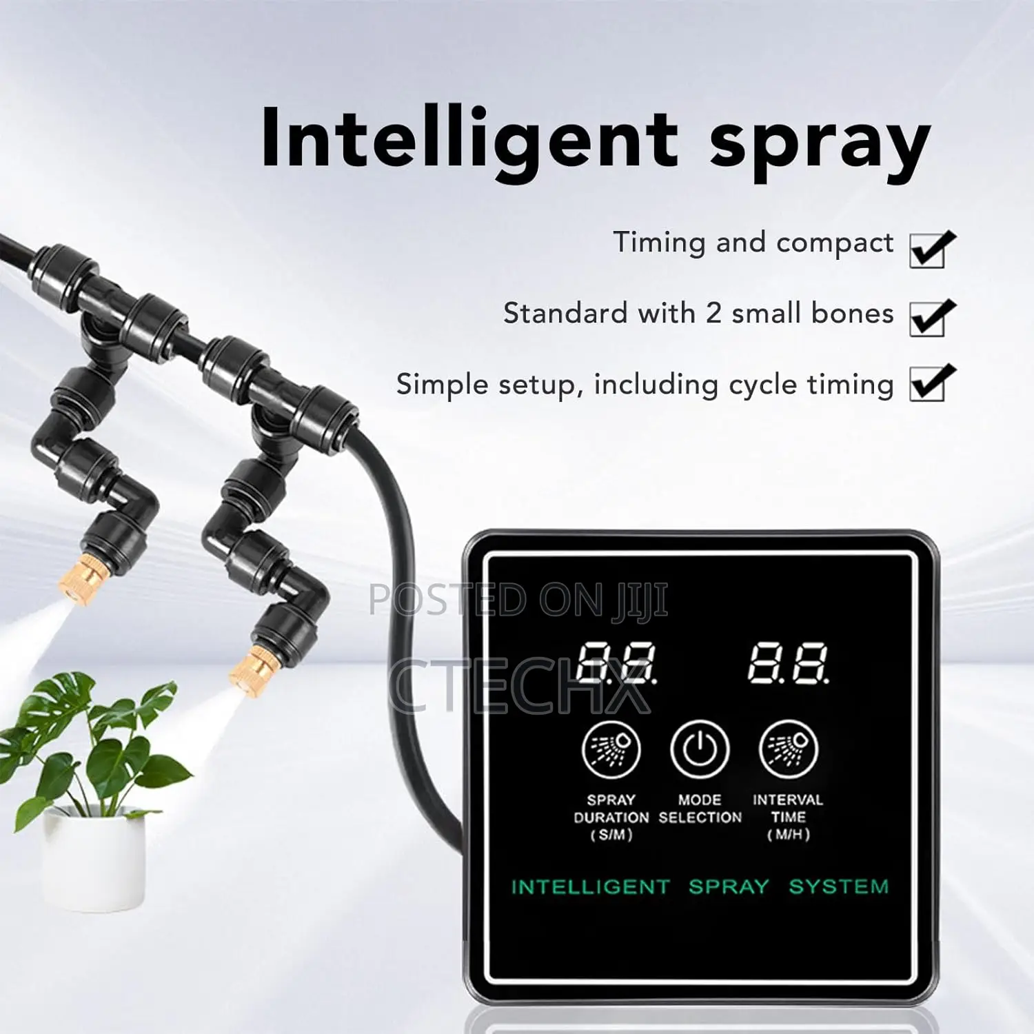 Reptile Humidifier Smart System 360 Degree Adjustable Misting Nozzles