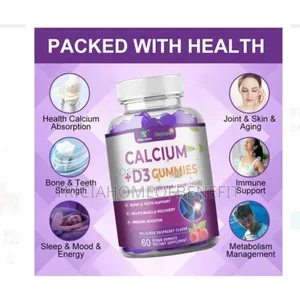 Calcium + D3 Gummies Dietary Supplement Immune Booster