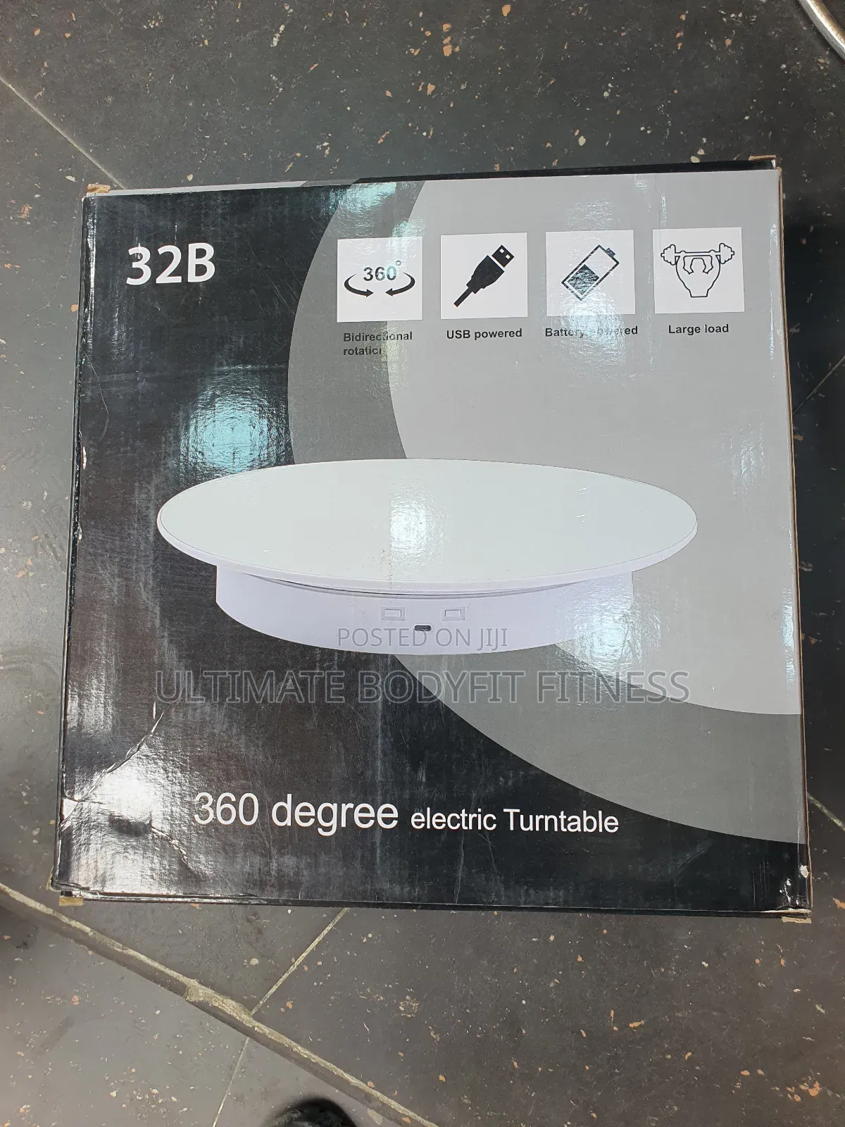 Brand New 32b Big Size 360° Mirror Electric Rotating Display Stand