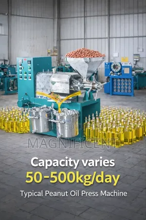 Industrial Peanut Oil Press Machine – High Production Capacity