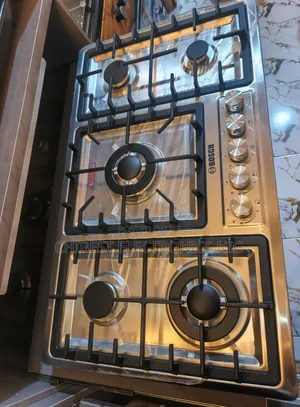 Original Bosch Built-in 5 Burners Stainless Steel Gas Cooker Hob