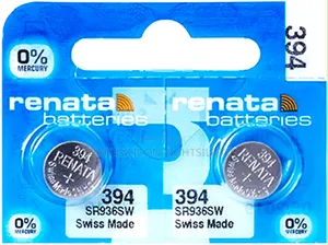 Usa 1x 394 Renata Mercury Free Swiss Made Silver 1.55v -Sr936sw Batt