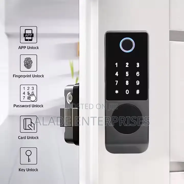 Waterproof Smart Jam Key Lock Double Side Fingerprint And Passcode
