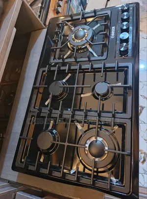 Bosch Built-in Luxury Black Stainless Steel 5 Burners Gas Cooker Hob