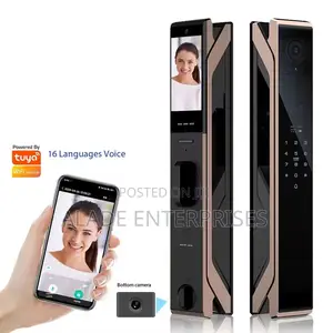 3 Cameras Fully Automatic Smart Lock Tuya Wifi Biometric 3d Face Key