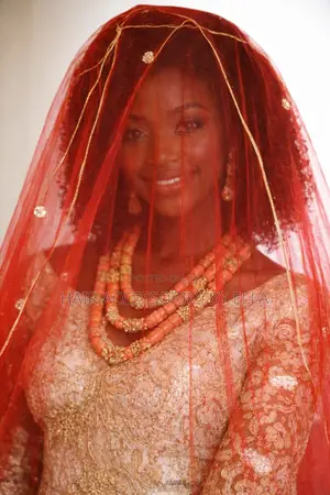 Red Bridal Veil
