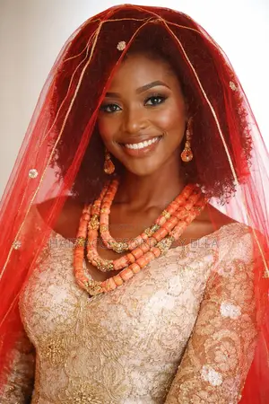 Red Bridal Veil