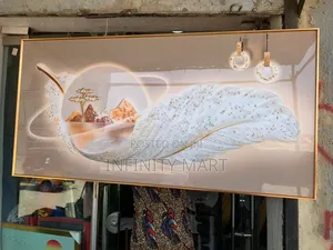 White Leafed Acrylic Stoned Frame