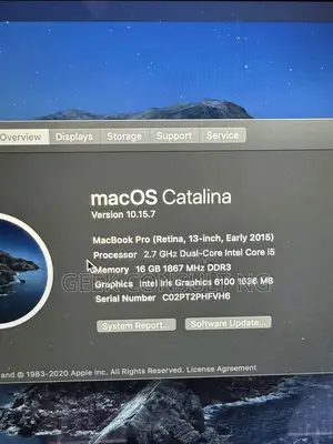 Laptop Apple MacBook Pro 2015 8GB Intel Core i5 SSD 128GB