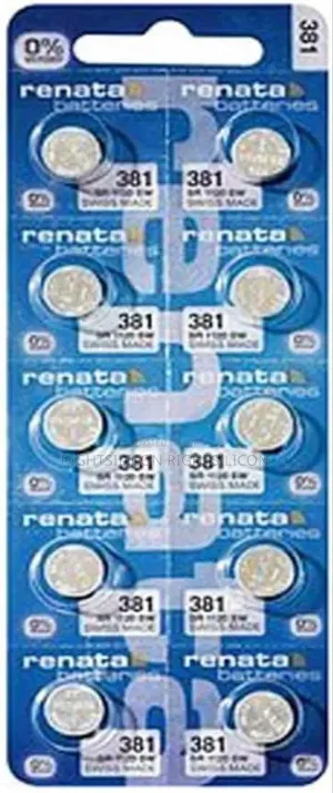 Usa 381 Renata Mercury Free Swiss Made Silver 1.55v -Sr1120sw- Battery