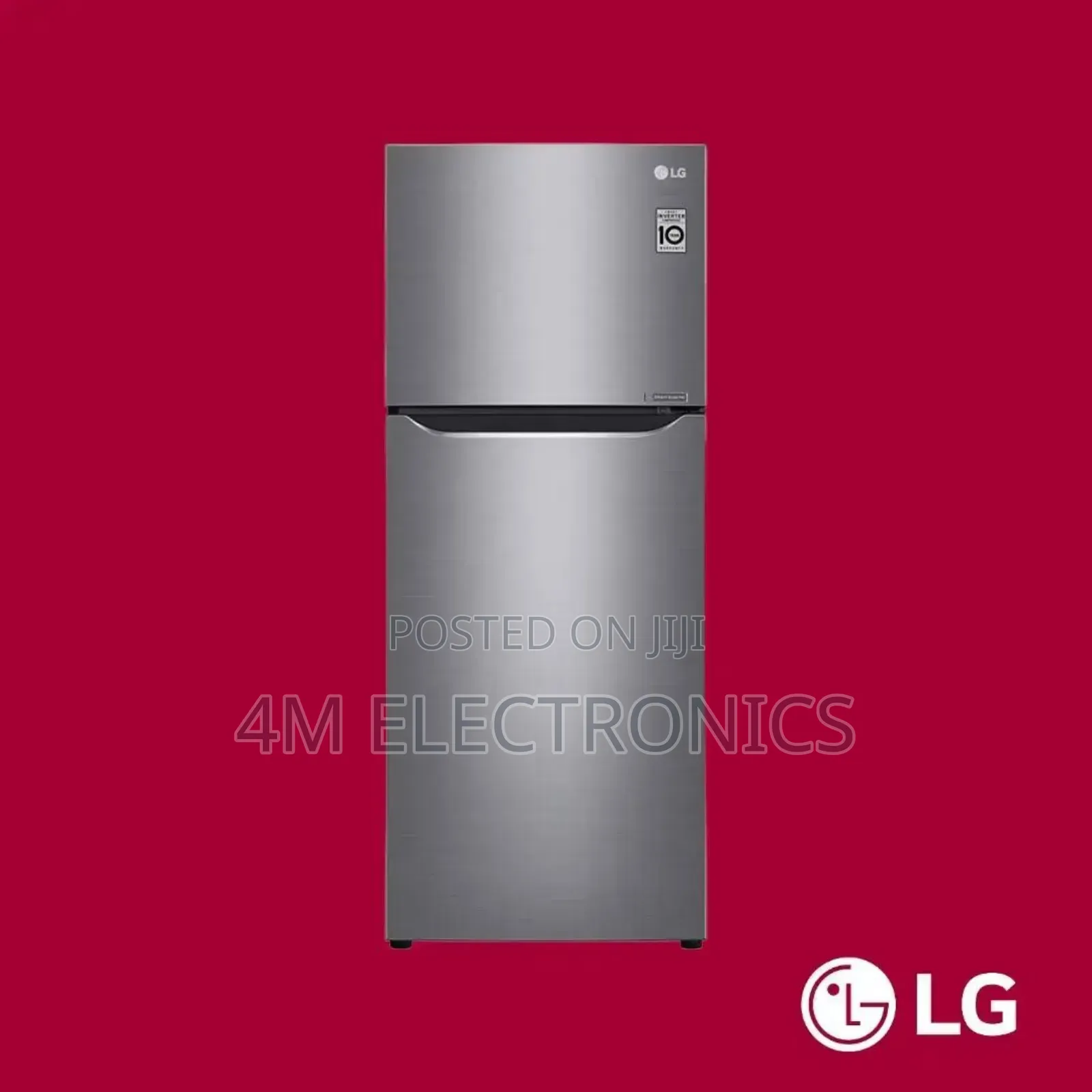 Lg Double Door Top Freezer Ref 252 SLBB 260 L,Non Frost ,Silver