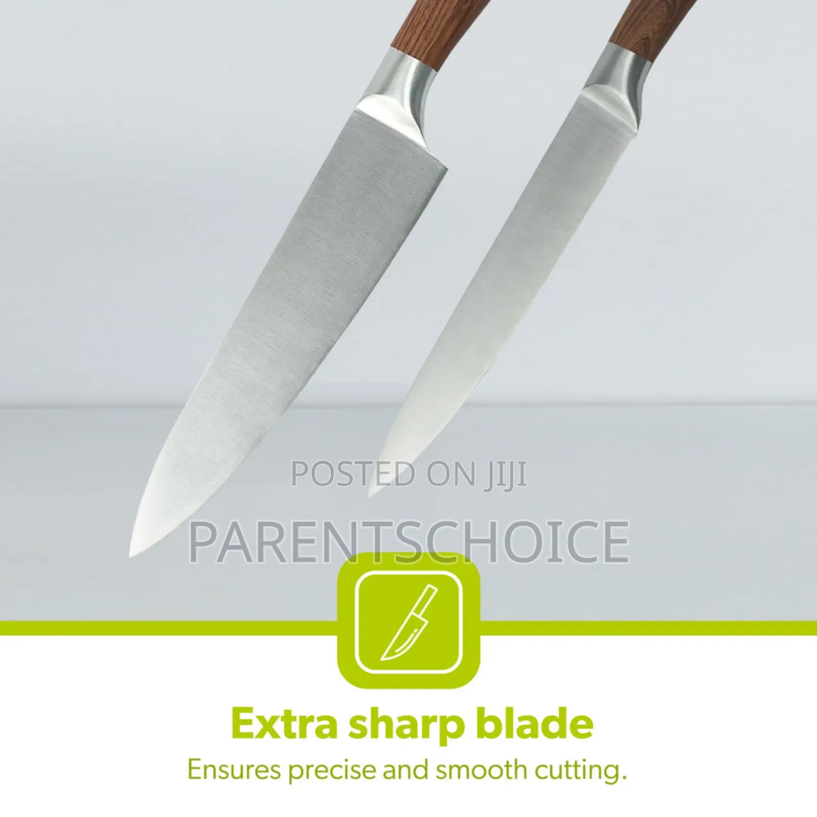 5-Piece Elegant Wooden Kitchen Knife Set With Holding Block