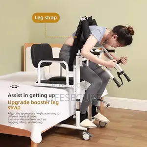 Patient Transfer Chair With Commode and Auxiliary Lift