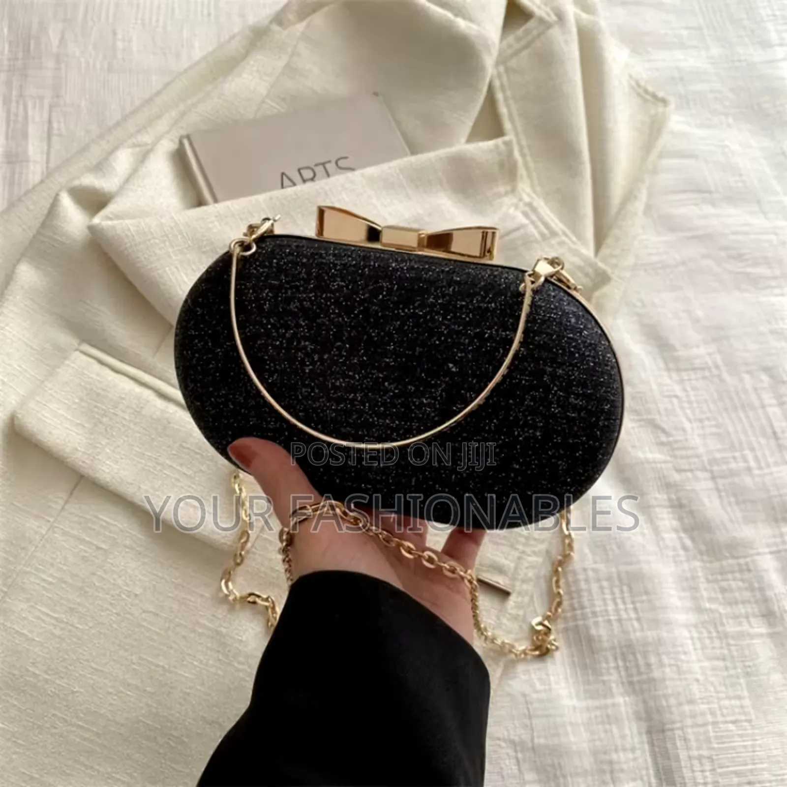 Elegant Bow Clasp Outing Clutch Purse