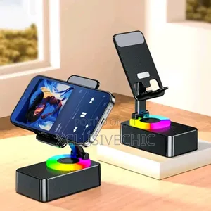 Phone Holder With Bluetooth Speaker