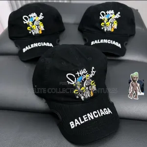 *Balenciaga the Simpsons Cap and *Supreme Stone Camo Cap* 
