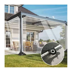 3 MTRS X 5 MTRS Clear PVC Cover / Transparent Tarpaulin (0.3mm)