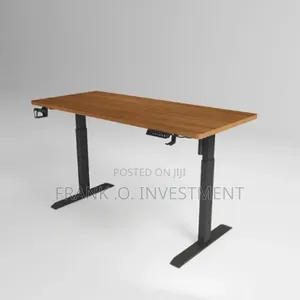 Modern Home Office Eletric Wooden Adjustable Height Top Table -