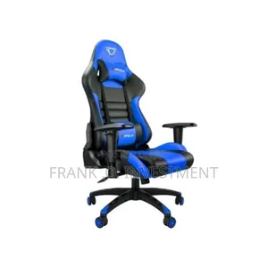 Furgle Ergonomic Gaming Chair With Footrest - Blue Black