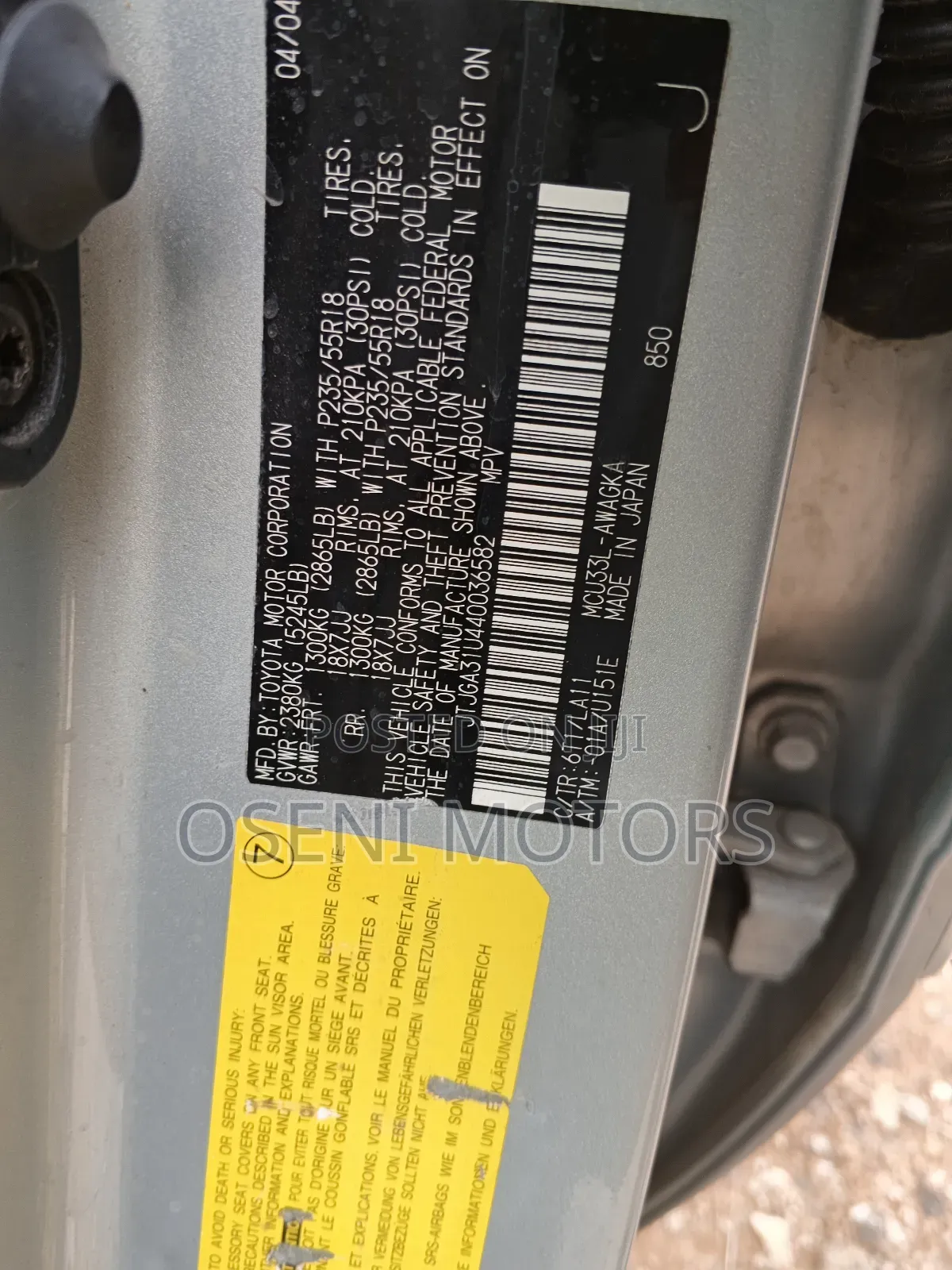 Lexus RX 330 2004 Silver