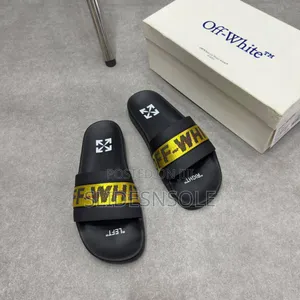 Off-White Stamp Slides.
