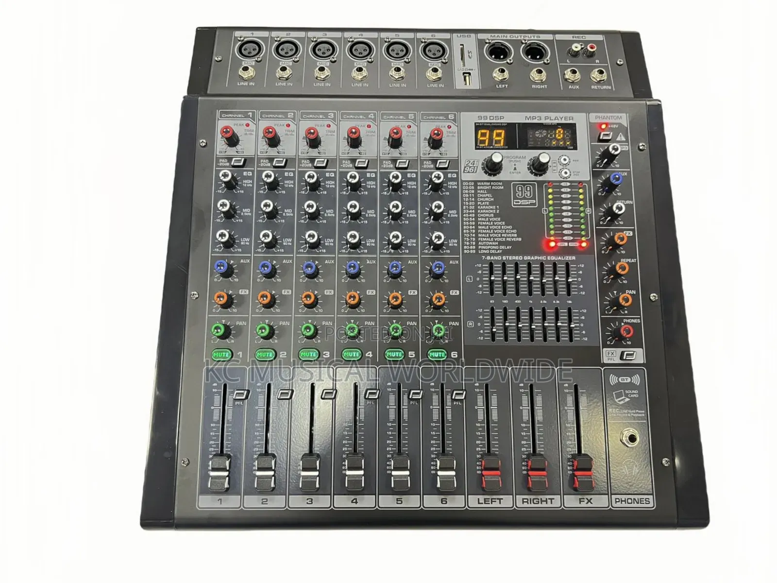 Yamaha 6ch Powered Mixer Model Pmx8