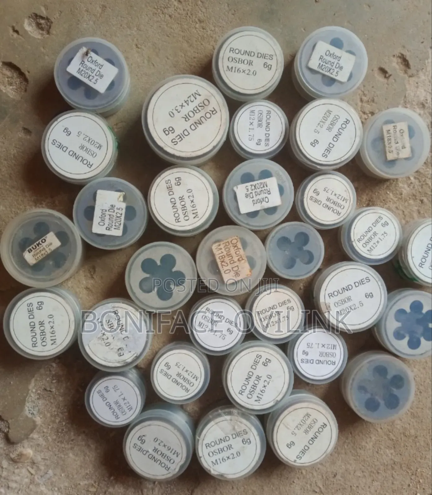 M22 External Thread Dies ( Various Sizes Available