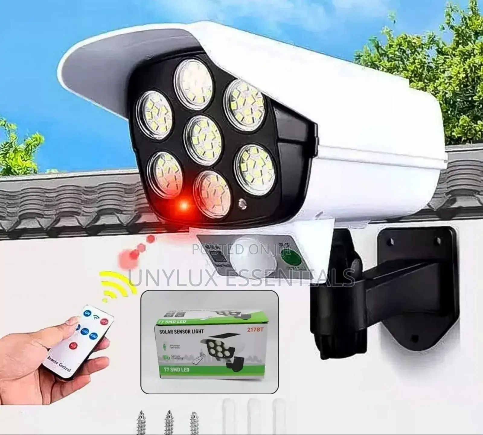 77 SMD Led Solar Sensor Light