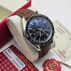 Omega Leather Watch Automatic Available