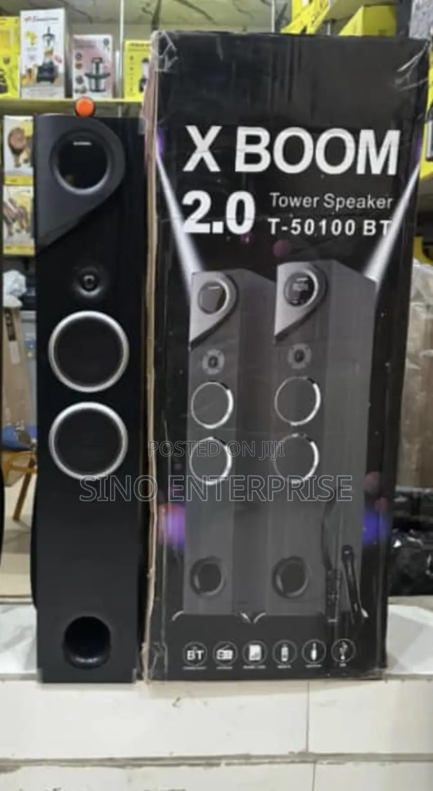 Boom 2.0 Tower Speaker, Model T-50100 Bt.