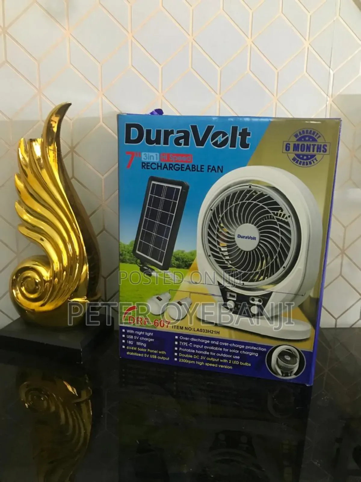 Duravolt Solar Fan