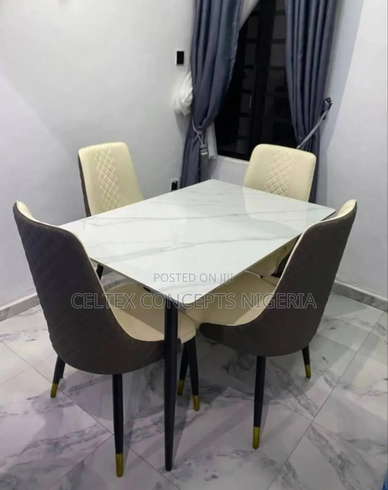 Rectangular Dining Table With 4 Seater