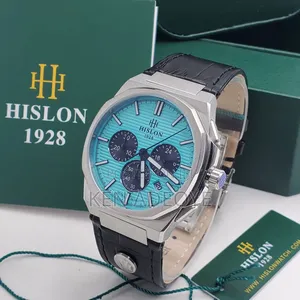 Hislon Chronograph Designer Leather Watch