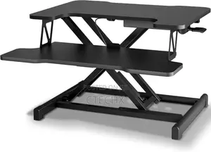 Sit-Stand Desk for Laptop, Monitor. 55cm Height Adjustable Riser
