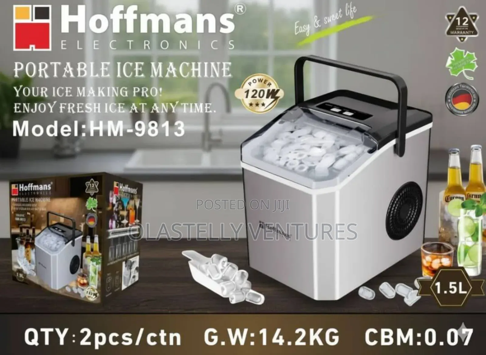 Hoffman Portable Ice Machine. Tem