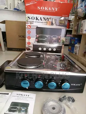 Sokany Sk-07082 Electric And Gas Tabletop Stove.