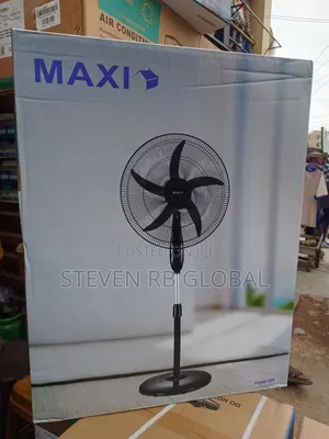 Maxi 20-Inch Standing Fan – Model Fan 50-12p-B (Black)