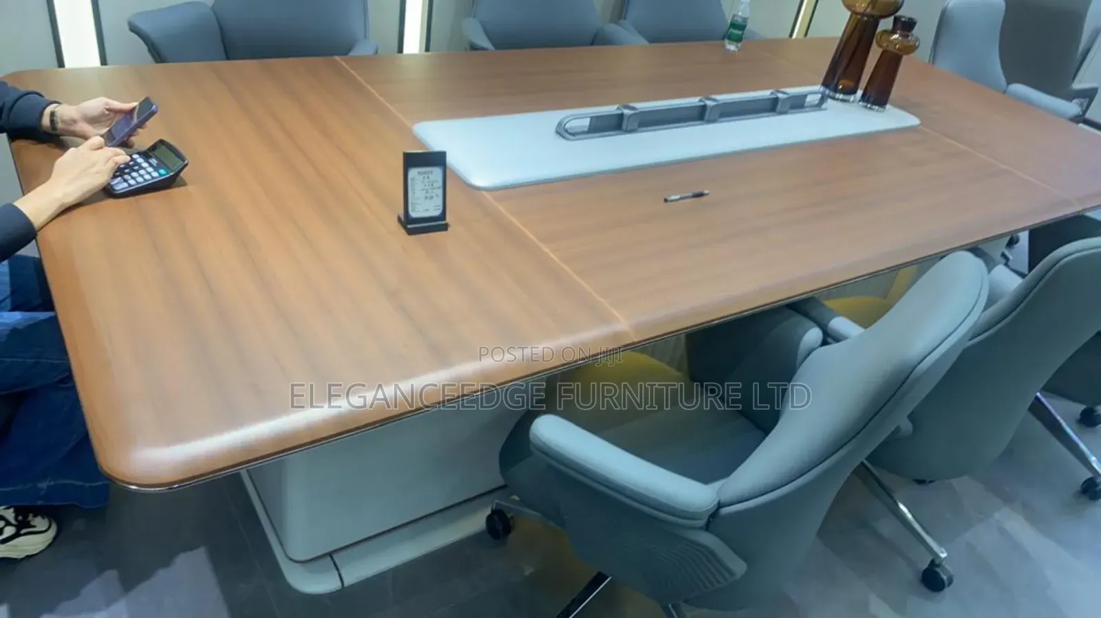2.4 Meter Luxury Executive Conference Table With Cable Management