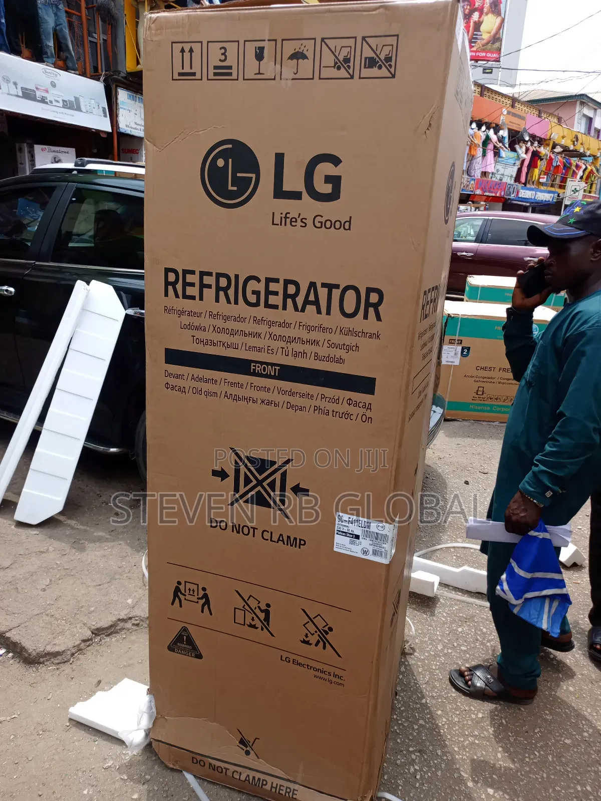 Lg 411l Single Door Refrigerator – Gc-F411eldm (Platinum Silver)