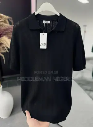 Zara Classic Collar Short Sleeves Pure Cotton Men’S Shirt
