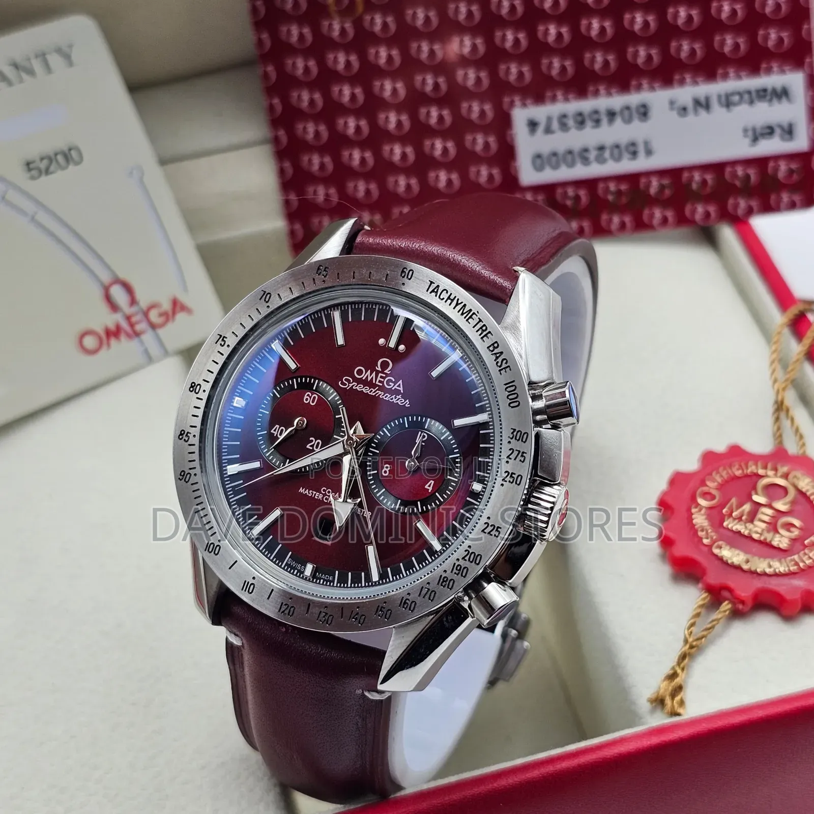 Omega Leather Watch Automatic Available